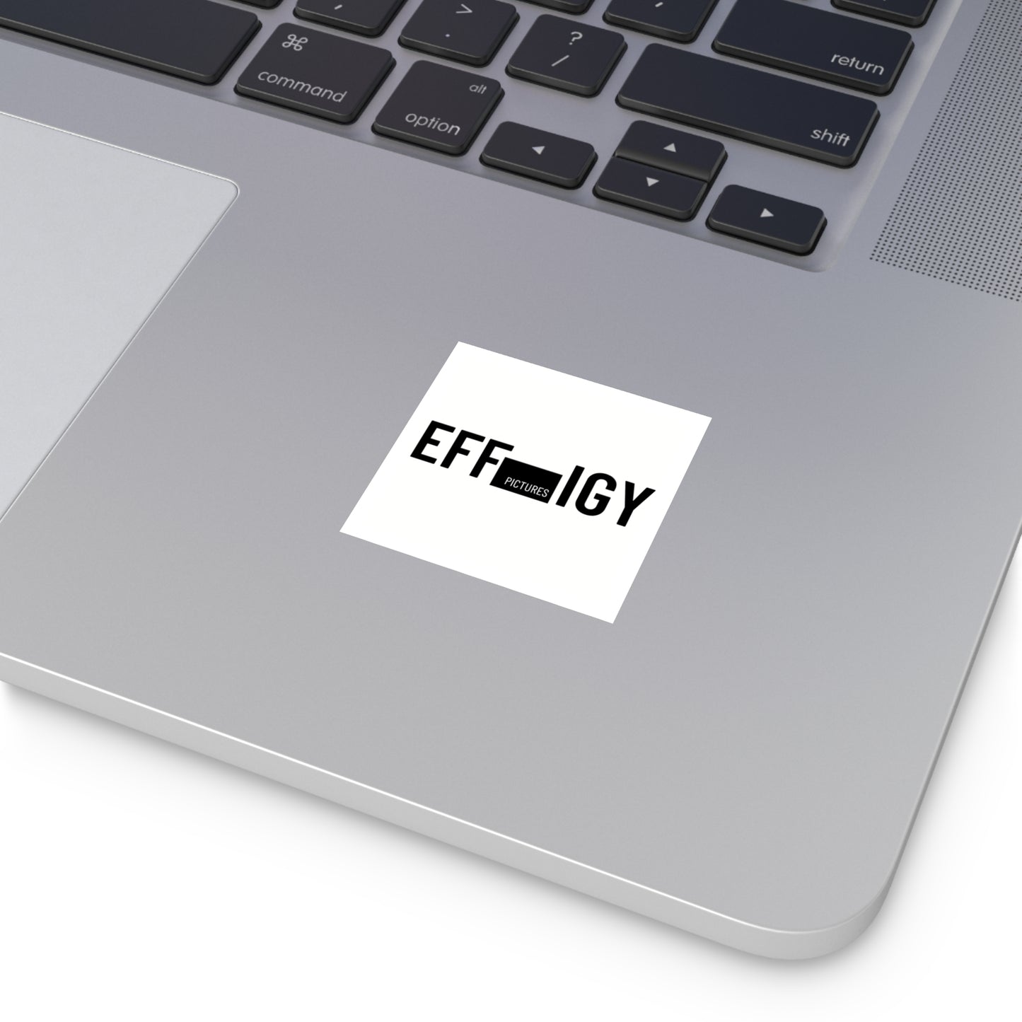 Effigy Pictures logo (white)