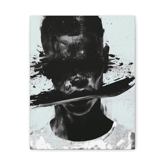 Effigy Pictures Silenced Legacy Dark Art Premium Canvas Print Goth Home Decor Textured Wall Art Atmospheric Fine Art
