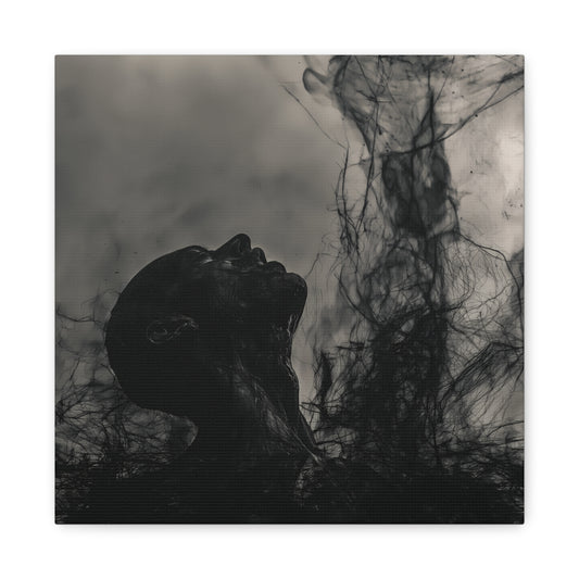 Effigy Pictures Submersion Dark Art Premium Canvas Print Goth Home Decor Textured Wall Art Surreal Fine Art
