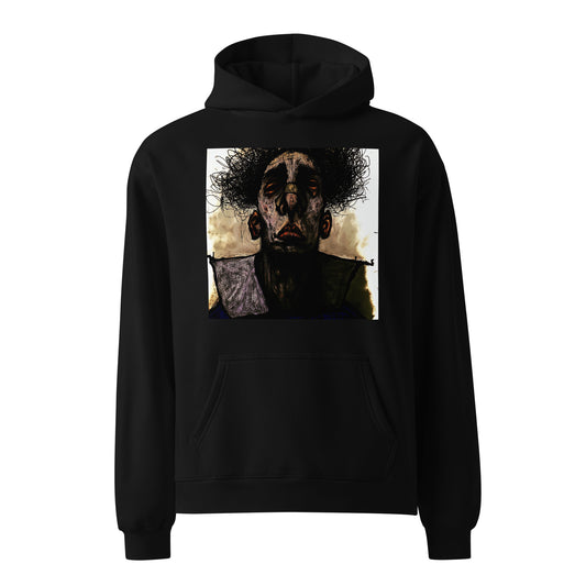 Effigy Pictures The Weary Sentinel Dark Art Unisex Black Hoodie Goth Streetwear Heavyweight Pullover Atmospheric Fine Art
